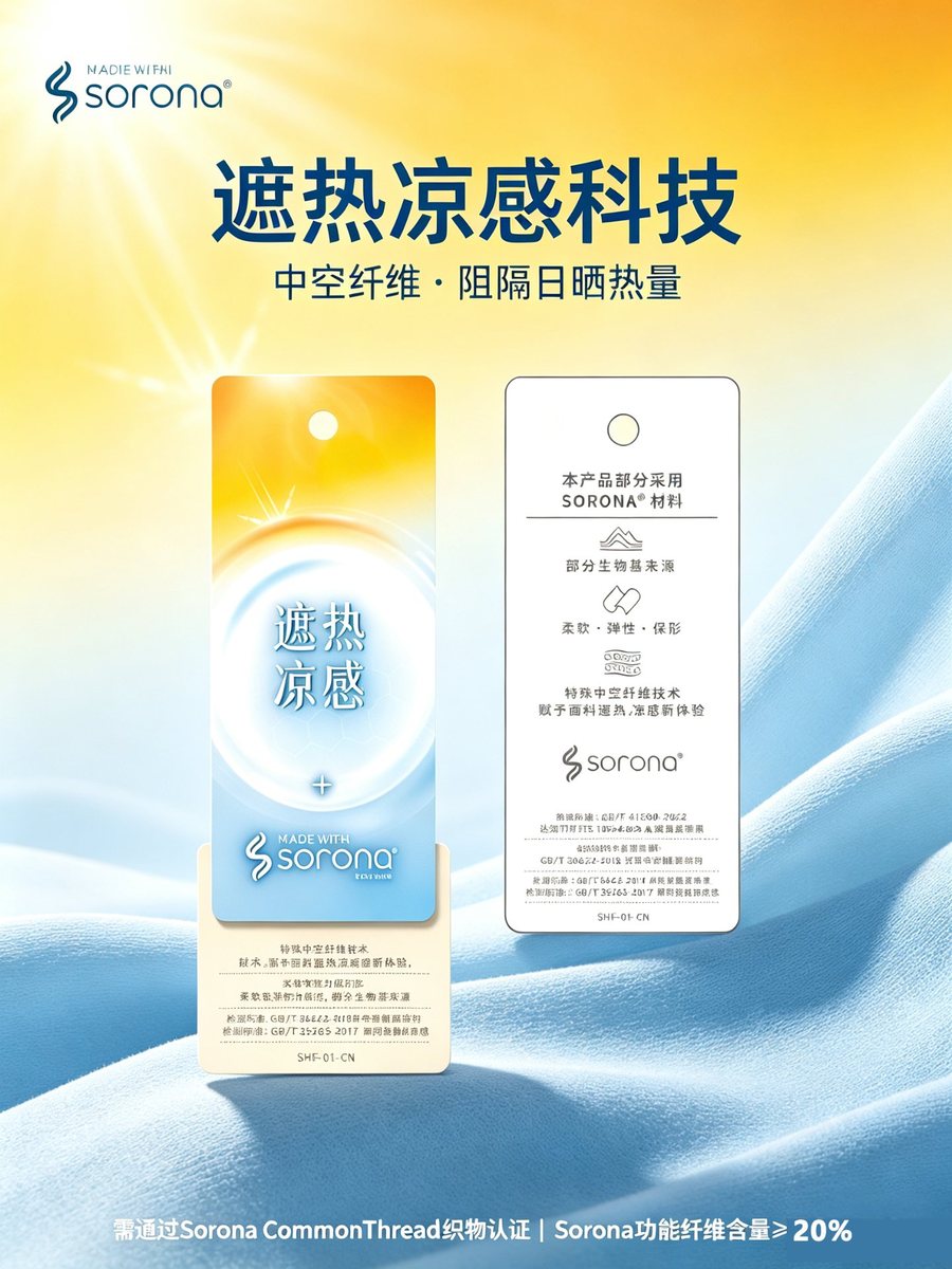 遮热凉感科技官方吊牌实拍