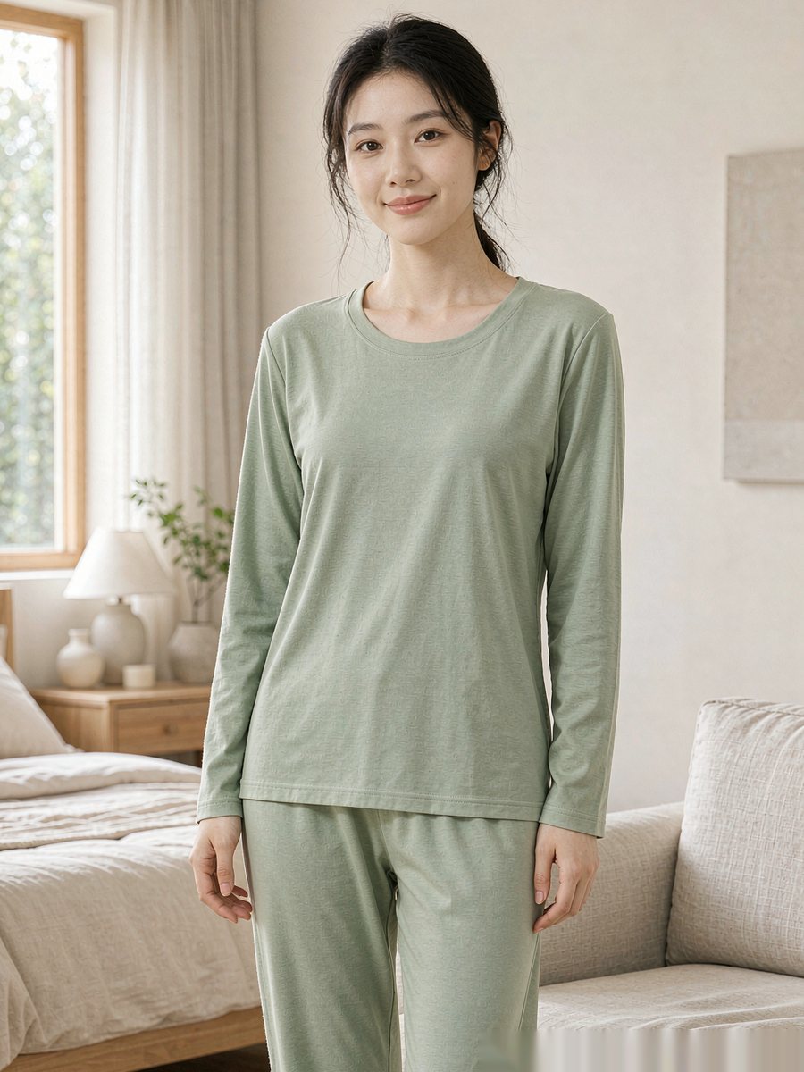 抗菌家居服 · 贴身日常，使用 抑菌科技 纱线制成
